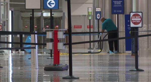 Milton was shortly arrested and taken into custody after the incident inside the airport.